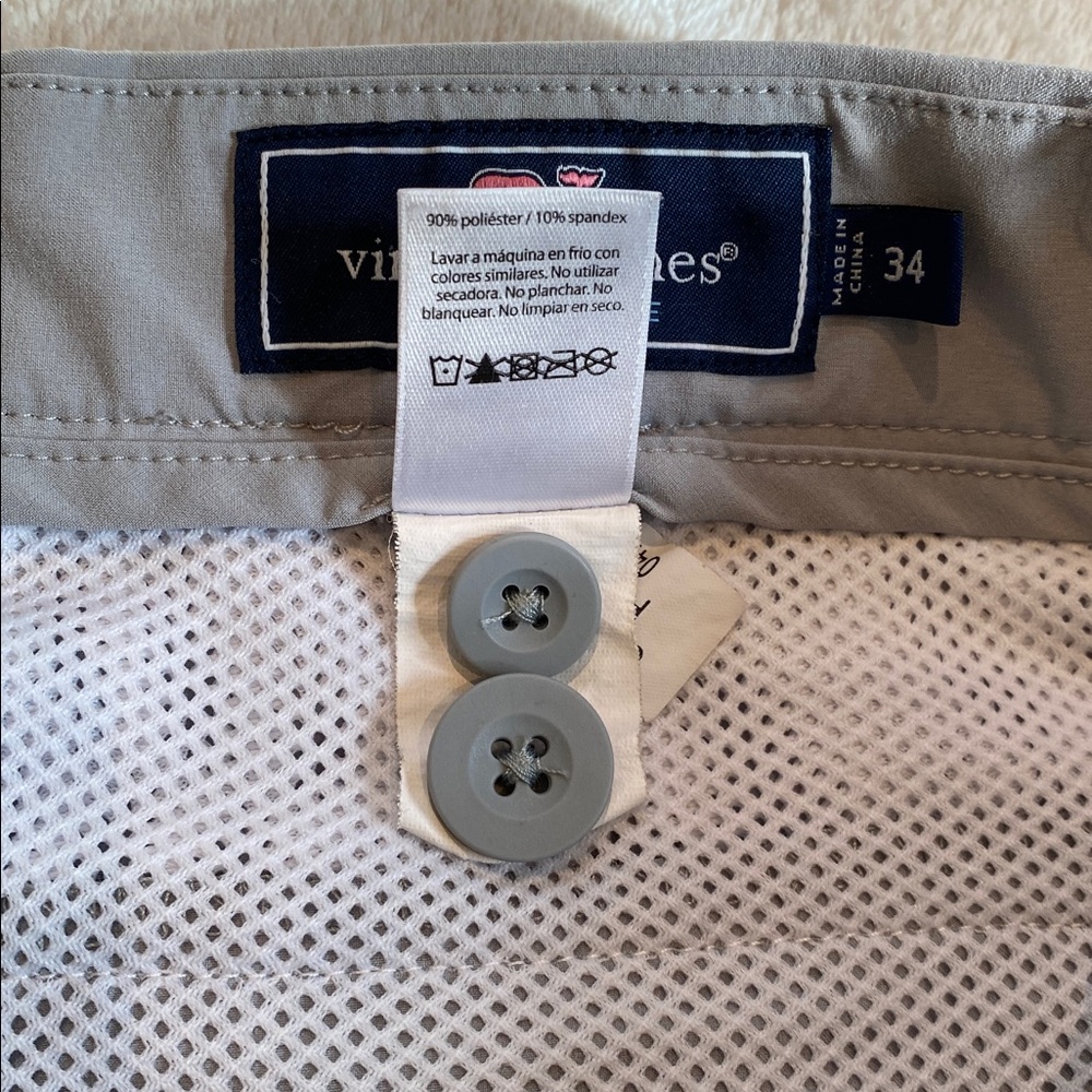 Vineyard Vines Performance Light Gray Flat Front … - image 7